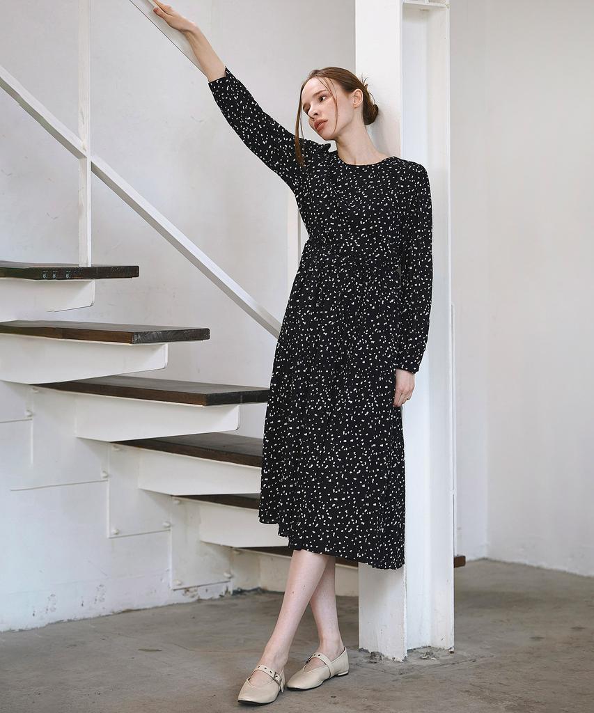 HYFVE Multi Dot Loose Fit Long Dress