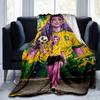 1pc Brazilian Soccer Mural Art Flannel Blanket Soft Warm Throw Blanket for Bedroom Living Room Bed Travel Camping Picnic Gift. MT71601152
