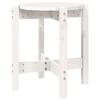 VidaXL Coffee Table White Ø 42.5x45 Cm Solid Pine Wood 822313