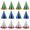 18Pcs High-End Triangle Party Hats Hard Paper Glitter Tassel Birthday Hats Adults Party Decorations Birthday Hat
