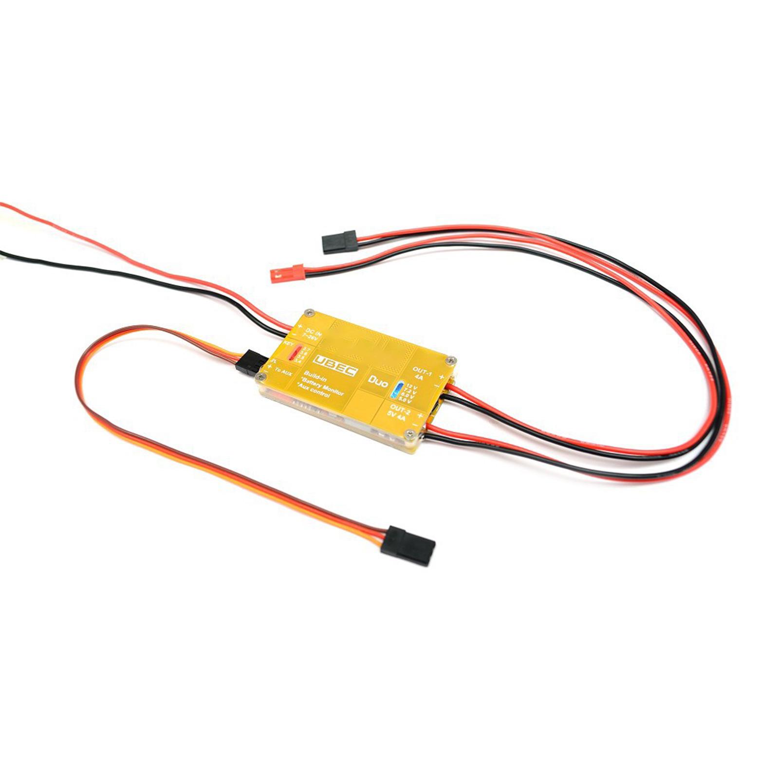 

Double BEC 4A/5-12V 4A/5V Power Supply Module Switches Modes BEC for Remote Control Drones Quadcopter Car Accessory