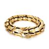 Punk Rock Viking Cuban Curb Bracelet Wrist Men Retro Hiphop Stainless Steel Charm Chain Male Dragon Bracelets Bangle Jewelry