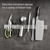 Stainless Steel Tool Holder Magnetic Tool Holder 30cm 40cm 50cm Wall Block Tool Storage Rack Kitchen Accessories