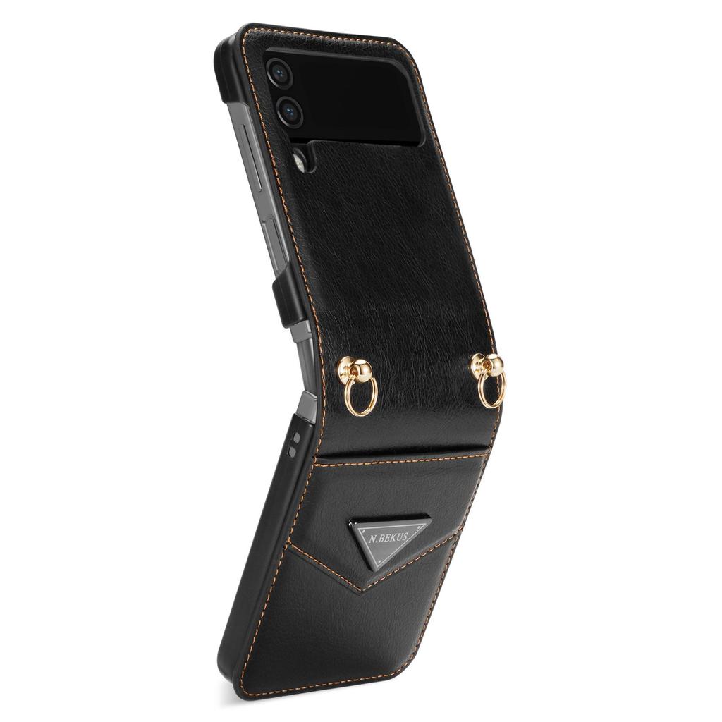 Samsung ZFLIP5/6 Kartenhalter & ZFLIP3/4 Umhängeband Faltbare Handyhülle
