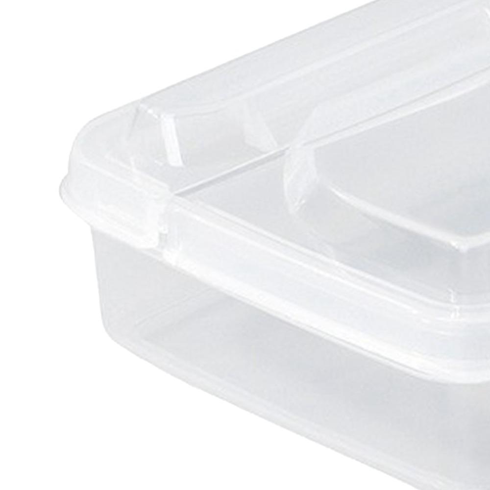 3PCS PP Sliced Cheese Container Flip Lid Cheese Slice Keeper Cheese Food Container Fridge Organizer