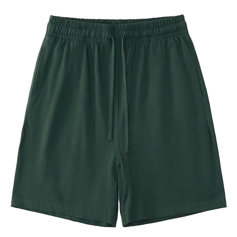 LVLV American Brand Trendy 275g Pure Cotton Loose T-shirt and Sports Shorts Set for Men, Women, and Kids.