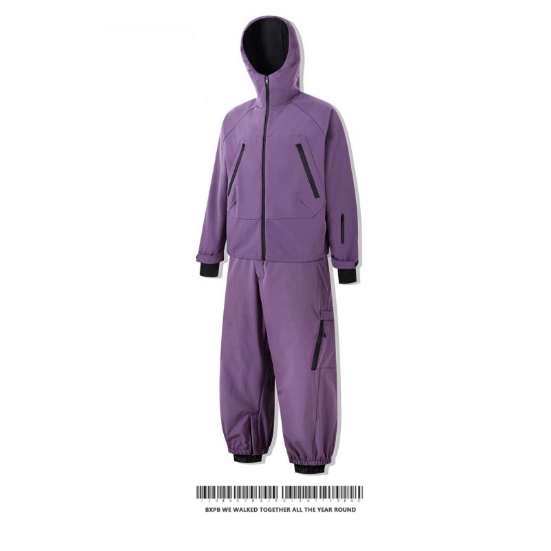 Mens Winter Ski Suit Set Waterproof Warm Fleece Lined Snowboarding Jacket Pants Outdoor Gear Cold Weather