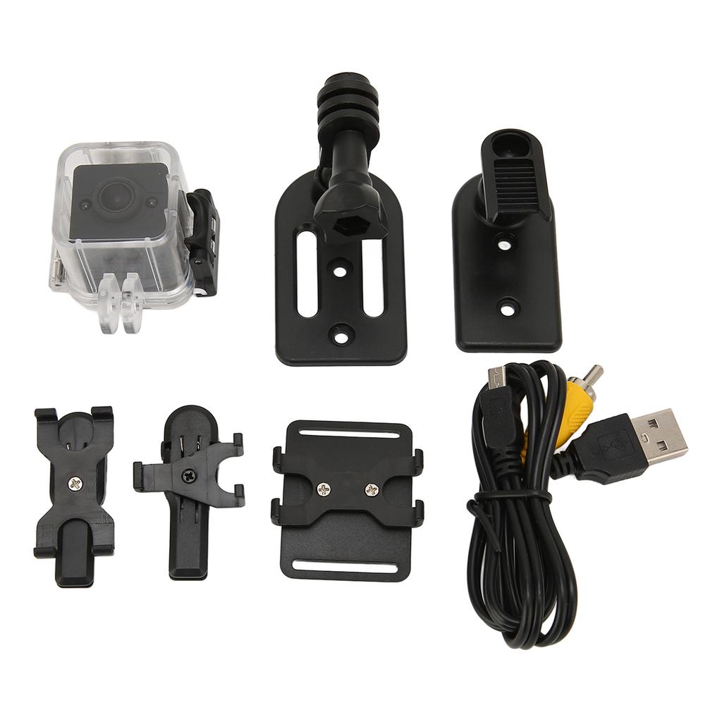 Action Camera 1080P 12MP 32ft Waterproof 155 Degree Night Vision Lens Sports DV Camera for Swimming 