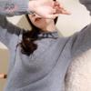 Women's Mock Neck Dropped Shoulder Knit Sweater