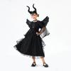 Kinder Halloween Kostüm Mädchen Engel Teufel Kleid Hexe Vampir Fee Party Outfit 3-8J