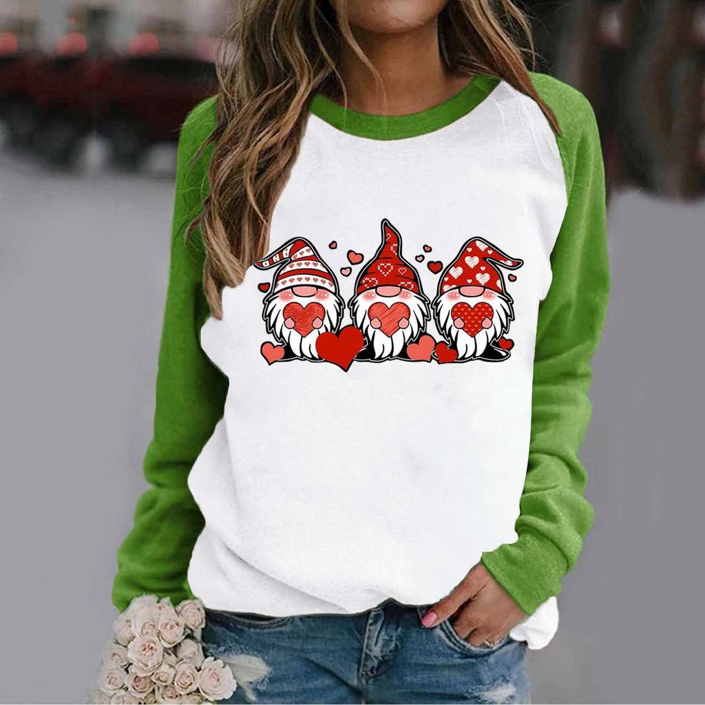 Dámská móda Ležérní Potisk Kulatý výstřih Dlouhý rukáv Mikina Volný Sportovní Pulovr