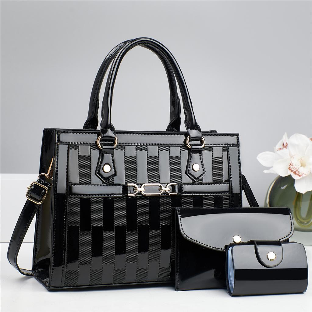 3pcs/set Bags For Women Crossbody Shoulder Bags Large Capacity Female Top-handle Bags Tote Clutch Handbag Purse with Chic Wallet