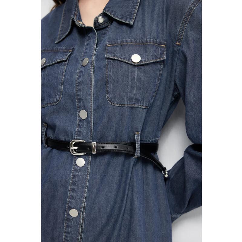 Qiushui Yiren Women's 2025 Spring Fashion Casual Tiered Dress