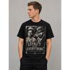 Men's Black Short Sleeve T-shirt with Vintage Western Graphic Print Featuring Two Cowboys and Loyalty Quote, Crew Neck, Relaxed Fit, Soft Cotton Feel