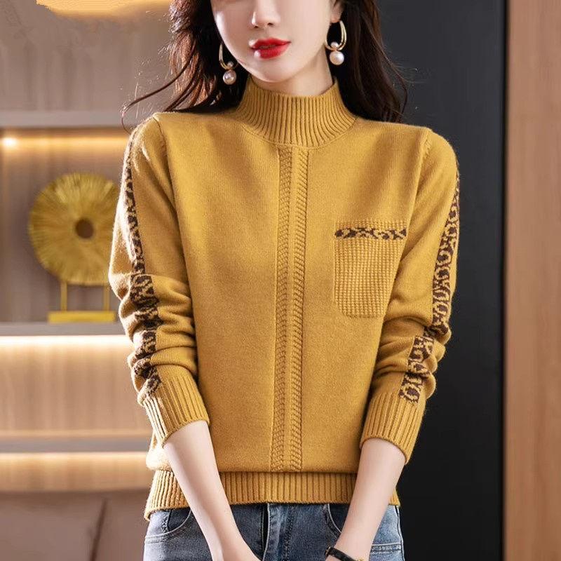 Autumn Winter Knitwear Women Sweaters Fashion Casual Warm Knit Cable Jumper Female Turtleneck Sweater