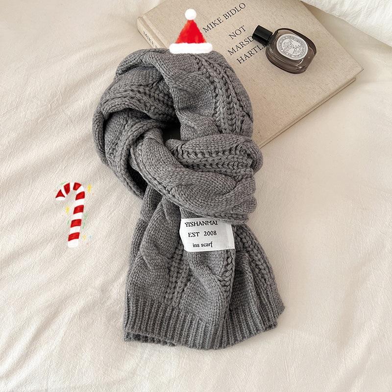 New quality scarf women's winter atmosphere Christmas gift warm scarf versatile soft waxy shawl