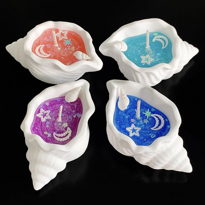 DIY Craft: Świeca zapachowa z muszlą konchy Morskiej Bryzy z kreatywną muszlą zapachową i gwiazdą, ręcznie robiona, dekoracje do domu, sypialni