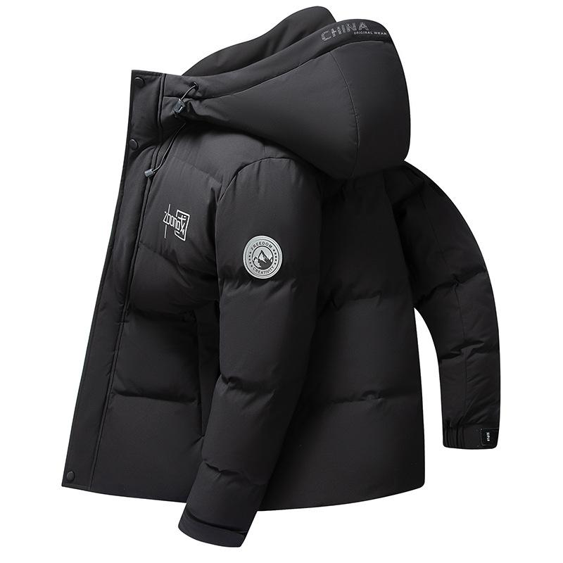 

Куртка-пуховик с капюшоном на утином пуху мужская утолщенная молодежная камуфляжная короткая куртка-пуховик осенне-зимняя мужская одежда 3XL