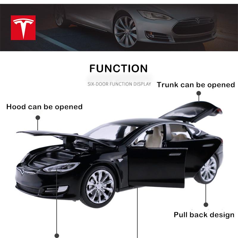 1/32 Tesla MODEL S Legering Auto Model Diecasts & Speelgoedvoertuigen Speelgoedauto's Gratis Verzending Kinderspeelgoed voor Kinderen Geschenken Jongens Speelgoed
