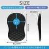 Memory Foam Mouse Pad with Wrist Integrated Reduces Washable Support, Breathable, Armrest, Fatigue, (Black)