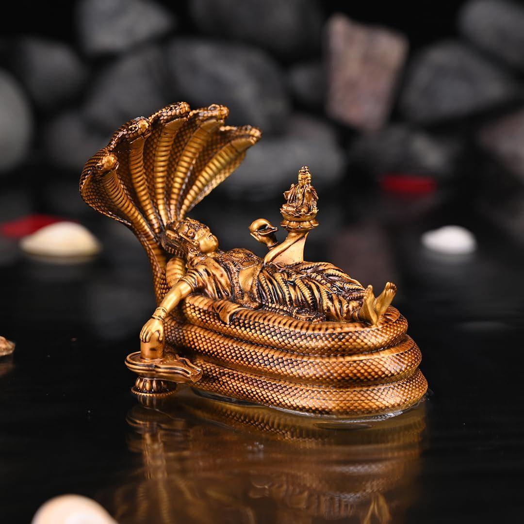 

Падманабхасвами Идол Вишну для приборной панели автомобиля и домашнего декора | Ранганатха Свами Тирупати Баладжи Венкатешвара Свами Мурти Статуя,