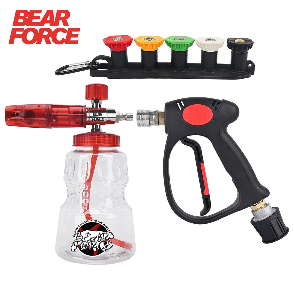 Pressure Washer Water Gun Kit for Car Cleaning Hose Connector For Karcher Nilfisk Parkside Bosch Quick Connector Nozzles