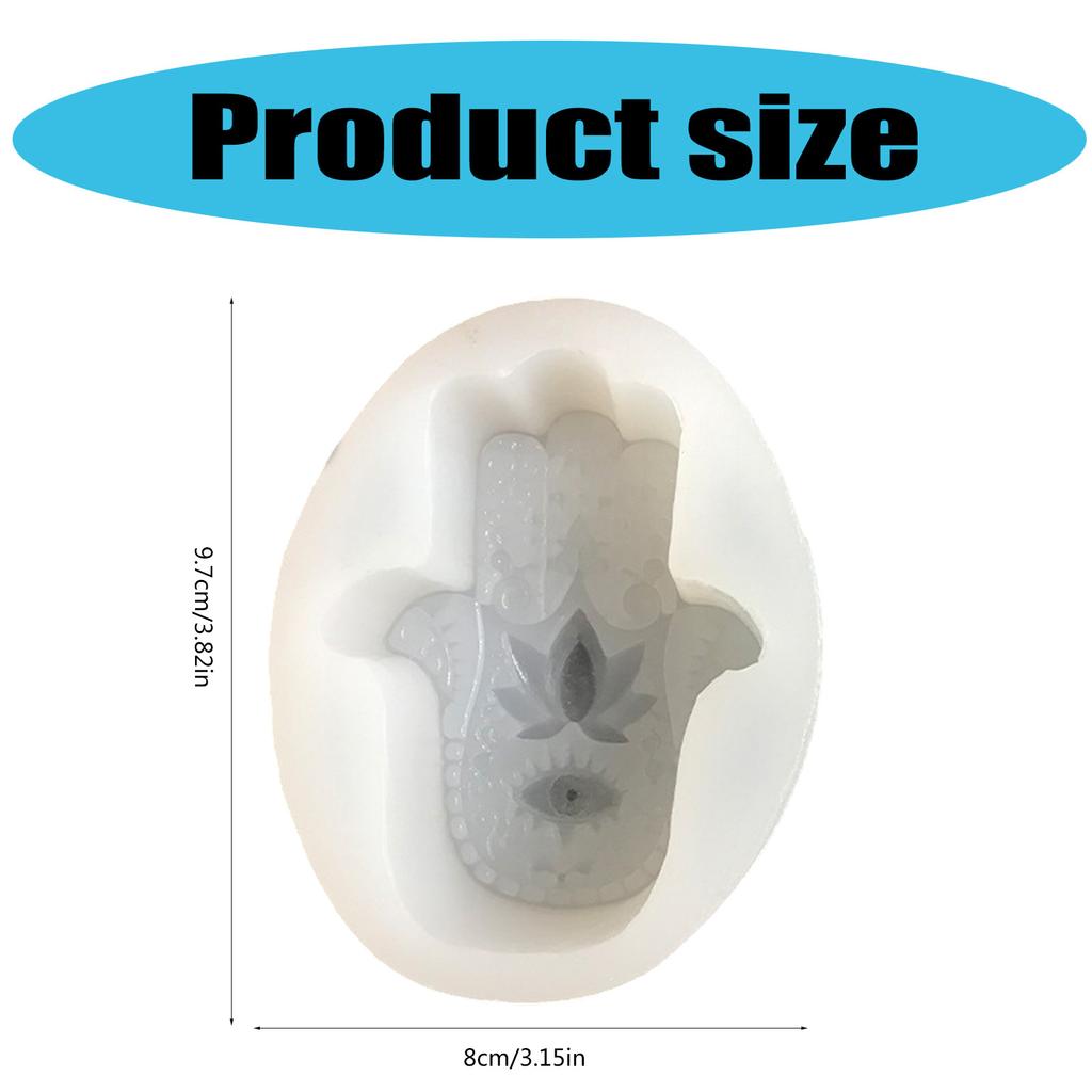 Hand Shape Flower Silicone Candle Molds for Handmade Candle Soap Gypsum Decoration Epoxy Resin Silicone Molds for Craft