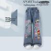 2026 Zootopia Judy Jeans: Stylish Wide-Leg Denim Pants for Girls (Spring, Summer, Autumn)