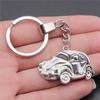 Punk Airplane Gear Steampunk Themed Antique Bronze Metal Keychain with 30mm Ring for Boys Bag Charm
