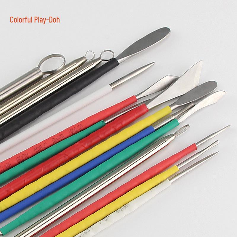 15-teiliges Edelstahl-Töpfer- und Polymerkneten-Modellierwerkzeug-Set