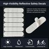 10pcs Reflective Stickers High-Visibility Safety Decals Waterproof Self Adhesive Stickers for Electric Bike Bicycle Motorcycle