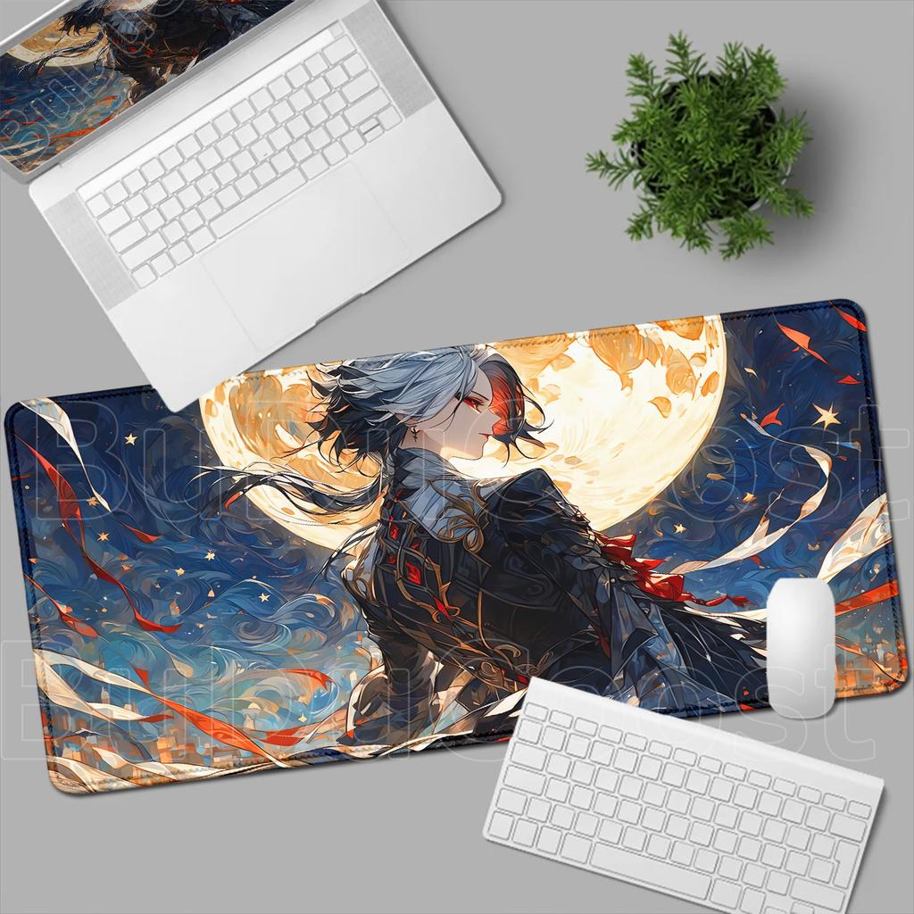 Too Many Beautiful Pictures Genshin Impact Arlecchino Mousepad Laptop PC Gaming Mouse Pad  Large Size Desk Mat Keyboard Soft Rug