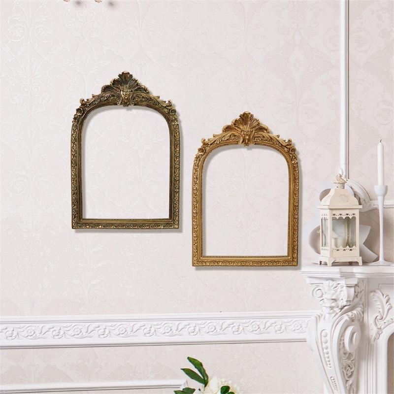 Antique Ornate Oval Photo Frame for Wall Mounting Retro Picture Frame,Decorative Photo Frame Wall Decors for Offfice Home Decors