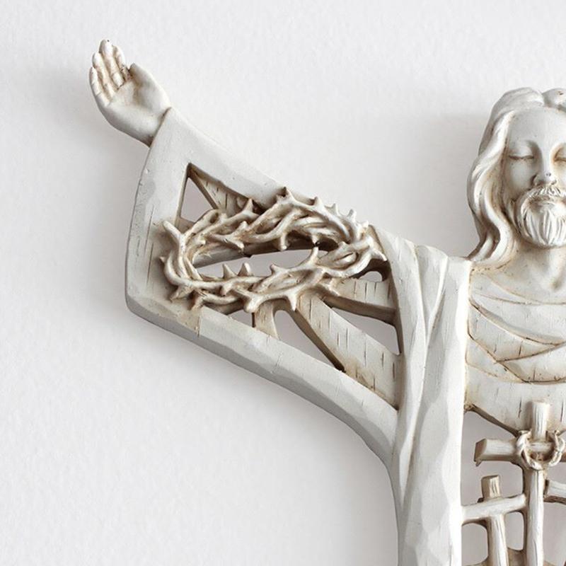 62KD Risen Christ Last Supper Wall for Cross Hanging Decoration for First Holy Communion Baptism Christian Gift