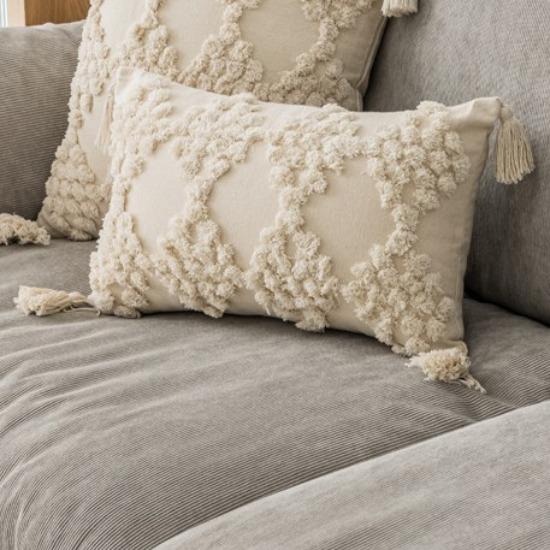 Plain Nordic Style Ins Tufted Tassel Pillow Case Cross-border Retro Tassel Car Pillow Sofa Pillow Case