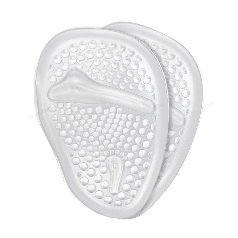 

Силиконовые полустельки гель Женские подушечки для передней части стопы Облегчение подошвенного фасциита Удобные подушечки для стопы Амортизация Подкладка для обуви уход за ногами чистый