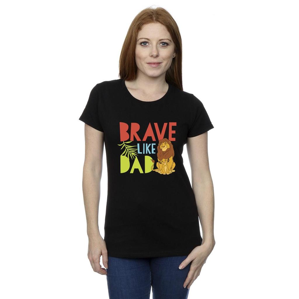 Disney Womens/Ladies The Lion King Brave Like Dad Cotton T-Shirt