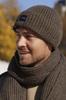 Kamea Martin Men' Winter Set - Hat + Scarf, Brown
