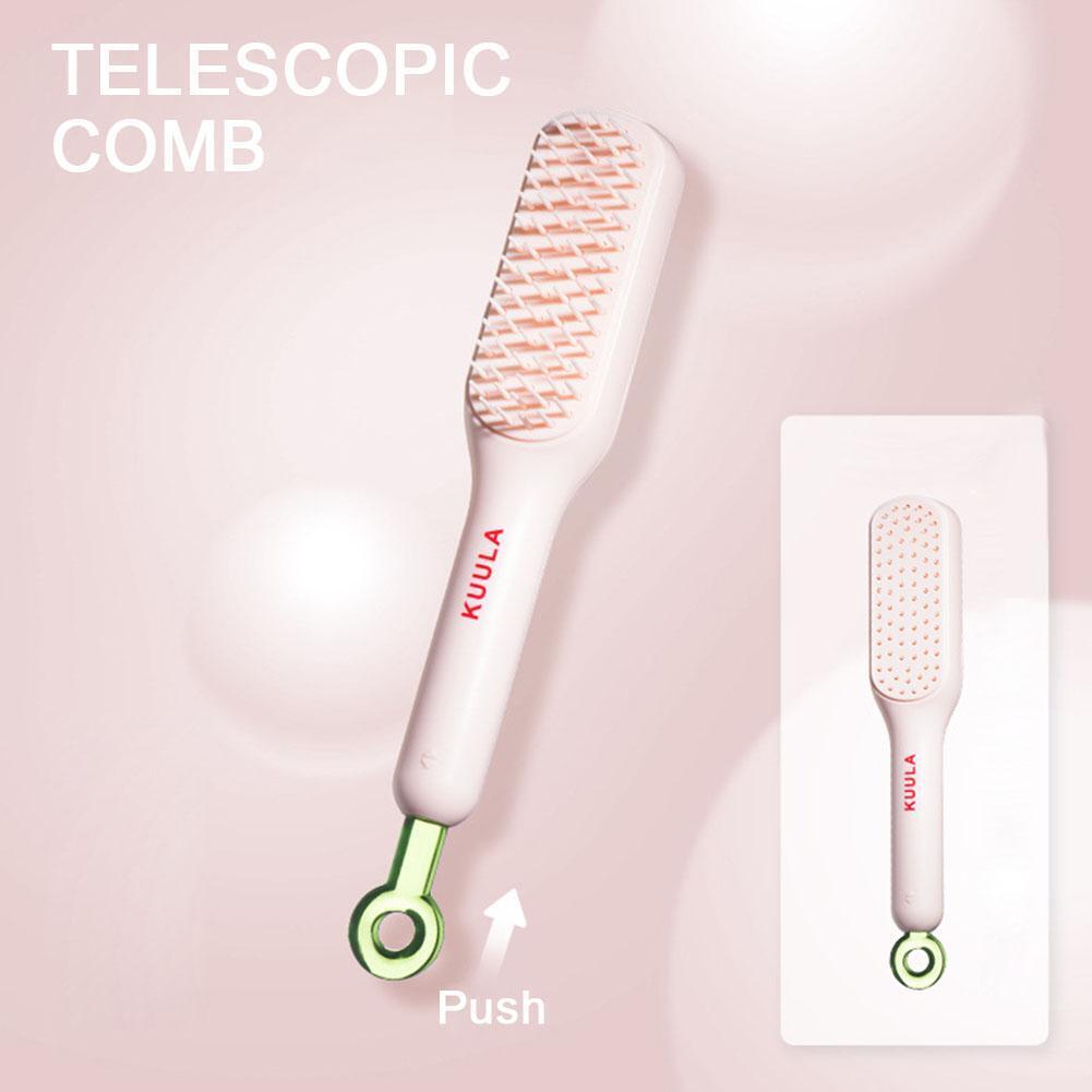 Scalable Hair Brush Self-cleaning Massage Comb Travel Supplies