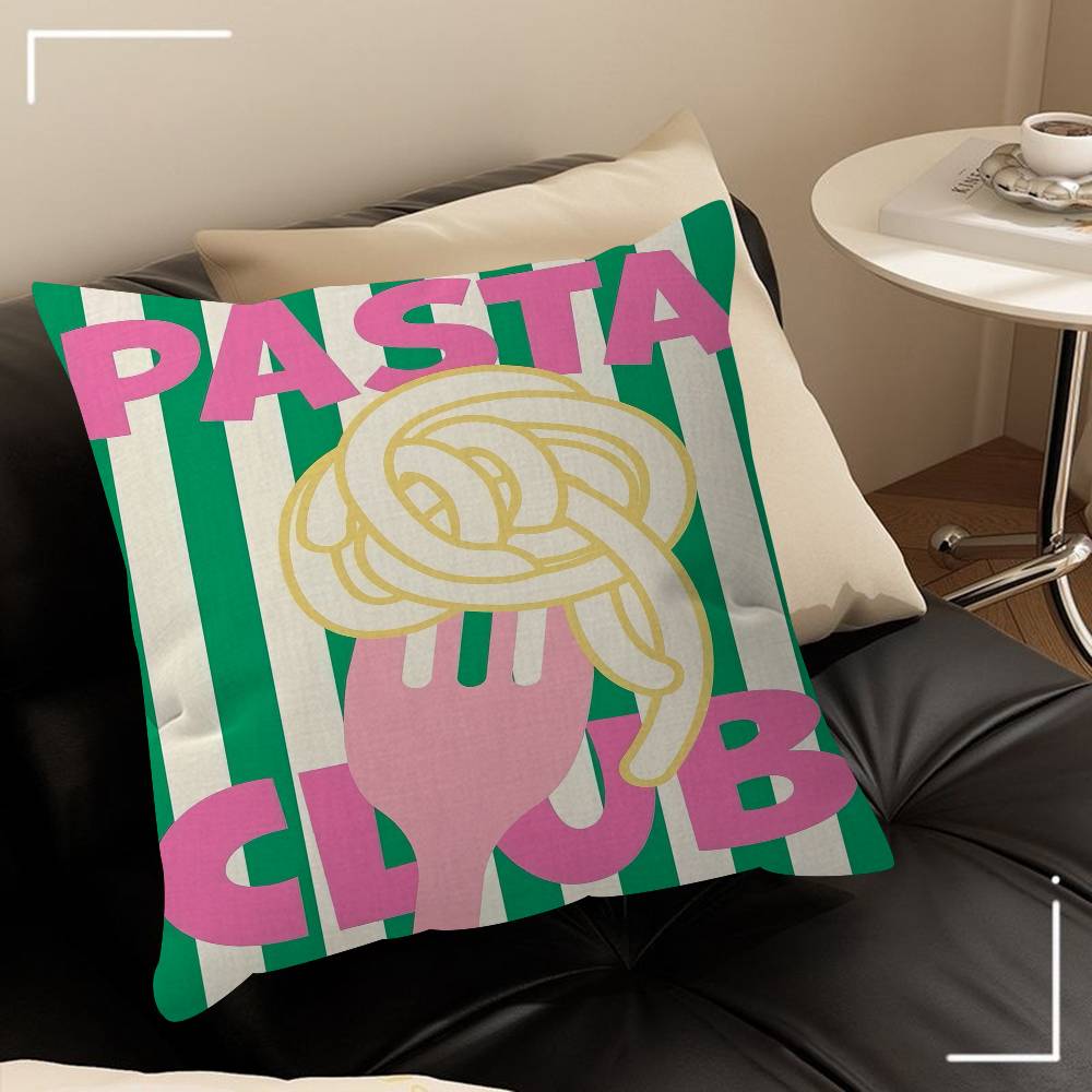 A Plate Of Food Top View Food Stitch Lucky Dragon Pillow Cover Sofa Cushion Cover Home Room Decoration Children Gift