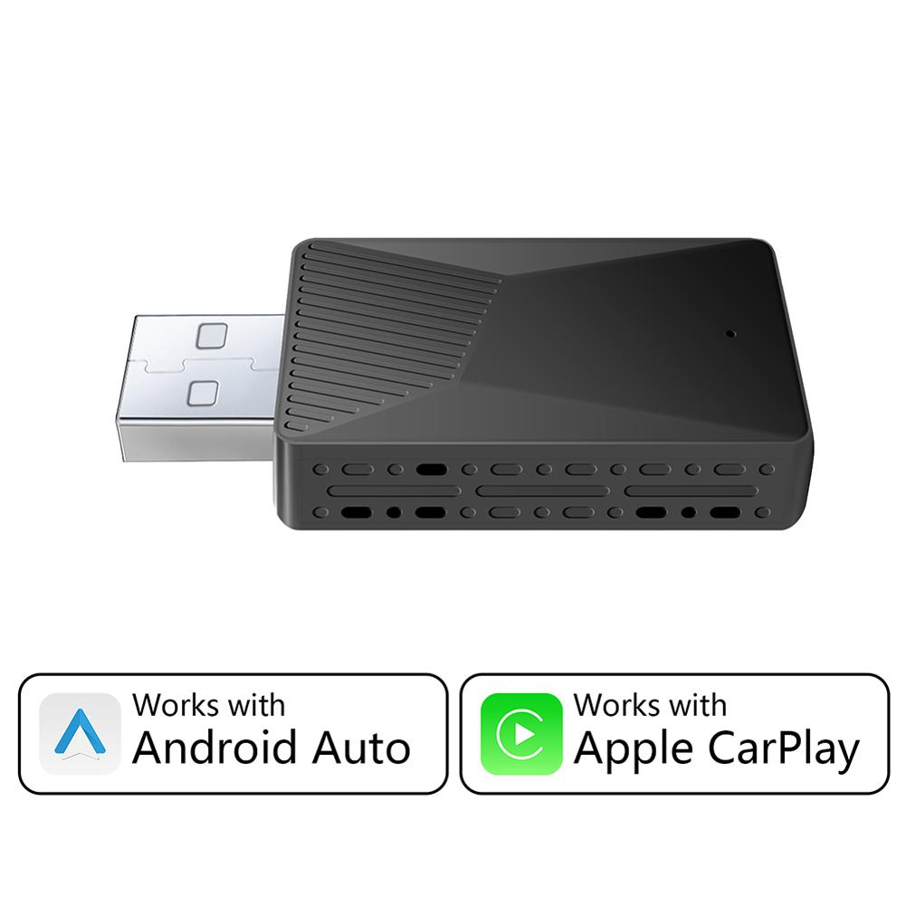 Wired to Wireless 2 in 1 Box CarPlay Android auto Adapter for OEM Car Stereo Plug and Play Smart Link Fast Connect Universal
