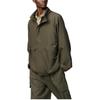 UNIQLO Clare Waight Keller Collaboration C Series Zipper Double Pocket Stand Collar Elastic Hem Loose Solid Jacket Men jackets Olive 476196-56