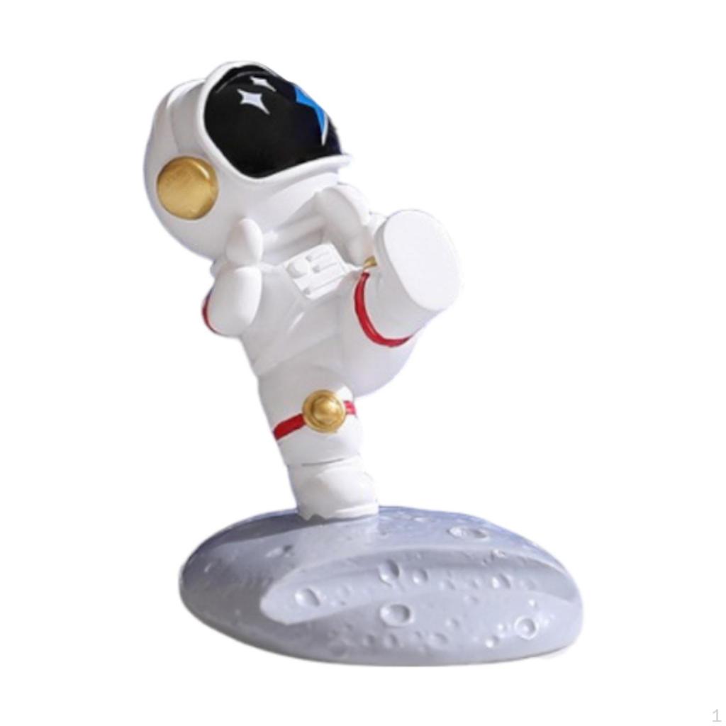 Astronaut Phone Holder Figurine Birthday Gift Crafts Resin Lovely Statue Desk