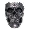 Skull Flower Pot Hand-Painted Resin Gothic Planter Decorative Flower Pot Candy Bowl for Home Office Halloween Decor