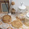 Decorative Kitchen Mat Nonslip Natural Fiber Coaster For Hot Dishes And Drink Slip Resistant Grass Placemat