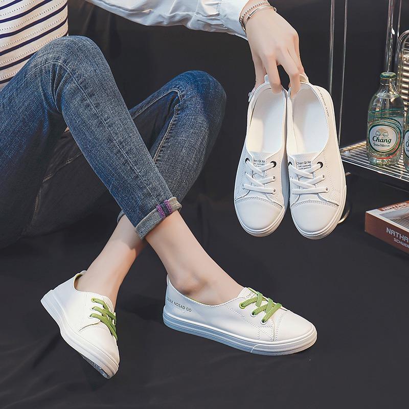 Little White Shoes Female Student Casual Lazy Shoes Spring and Summer New Low-top Shoes Versatile Women's Shoes Maternity Shoes
