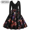 Fashion Spring Autumn Long Sleeve  V-Neck Casual Dresses