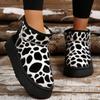 Fashion Women's Ankle Boots Slip-on Thick Plush Snow Boots Outdoor Woman Non Slip Warm Fur Lined Winter Plush Keep Warm Booties
