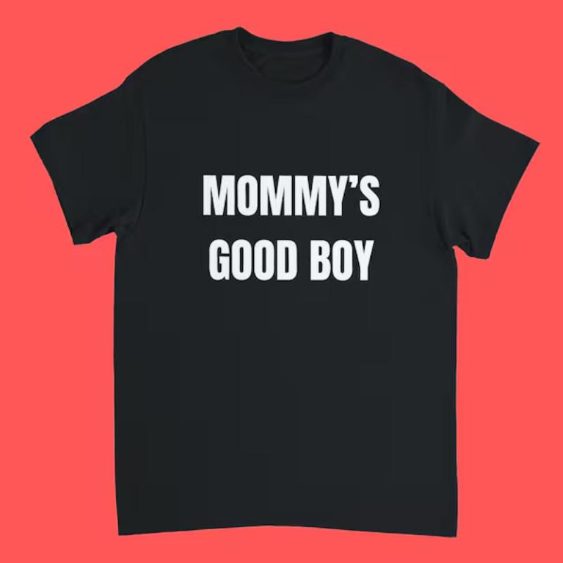Lustiges Mama's Guter Junge Aufdruck Unisex T-Shirt Unisex Streetwear Kurzarm-T-Shirt Top Unisex Kleidung Vintage Sommer Frühling Meme