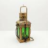 Vintage Brass Nautical Lantern Set of 2, Maritime Hanging Lamps, Coastal Marine Home Decor, Antique Ship Lanterns, Rustic Beach Style Lighting